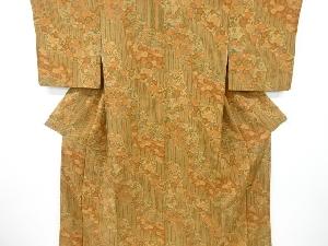 道長取りに菊梅模様小紋着物